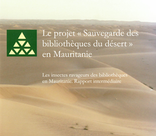Le projet Sauvegarde des bibliotheques du desert en Mauritanie. Les insect ravageurs des bibliothèques en Mauritanie.